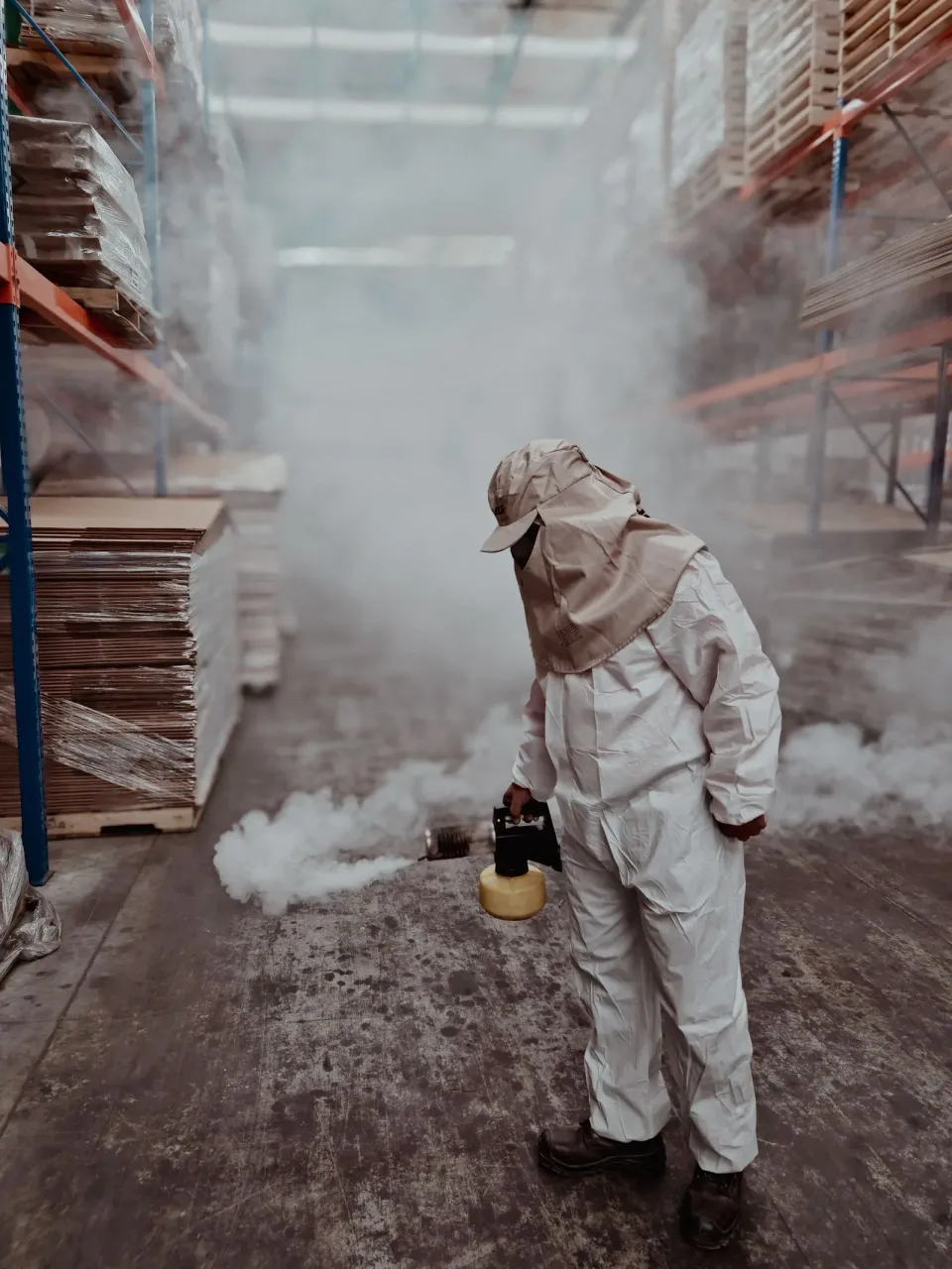 Exterminator — Pest Control — Exterminator, Protective Suit, Fogging Machine, Pest Control, Pest Control